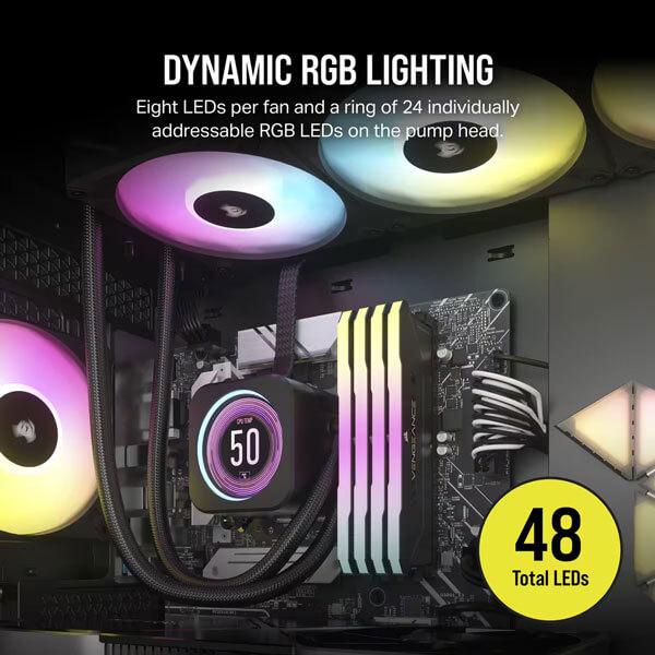 Corsair iCUE H150i Elite LCD XT 360mm RGB CPU Liquid Cooler